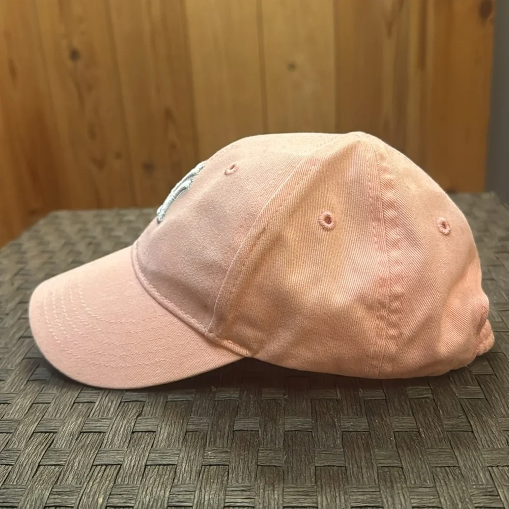 Newborn New York Yankees Pink Baseball Cap Silver Sparkle Logo 47 Twins Genuine